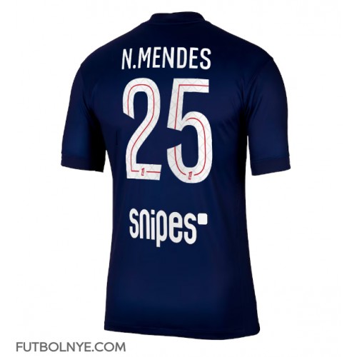 Camiseta Paris Saint-Germain Nuno Mendes #25 Primera Equipación 2025-26 manga corta